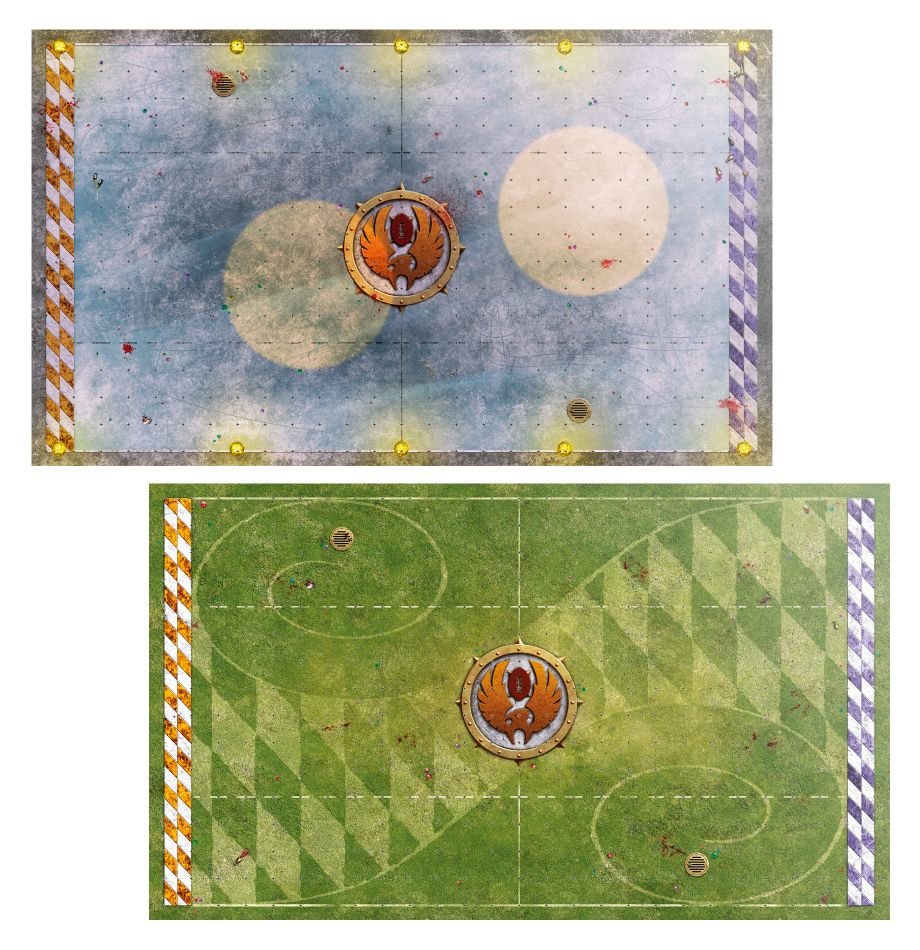 WARHAMAMER BLOOD BOWL: ELVEN UNION PITCH & DUGOUTS-1661002471.jpg
