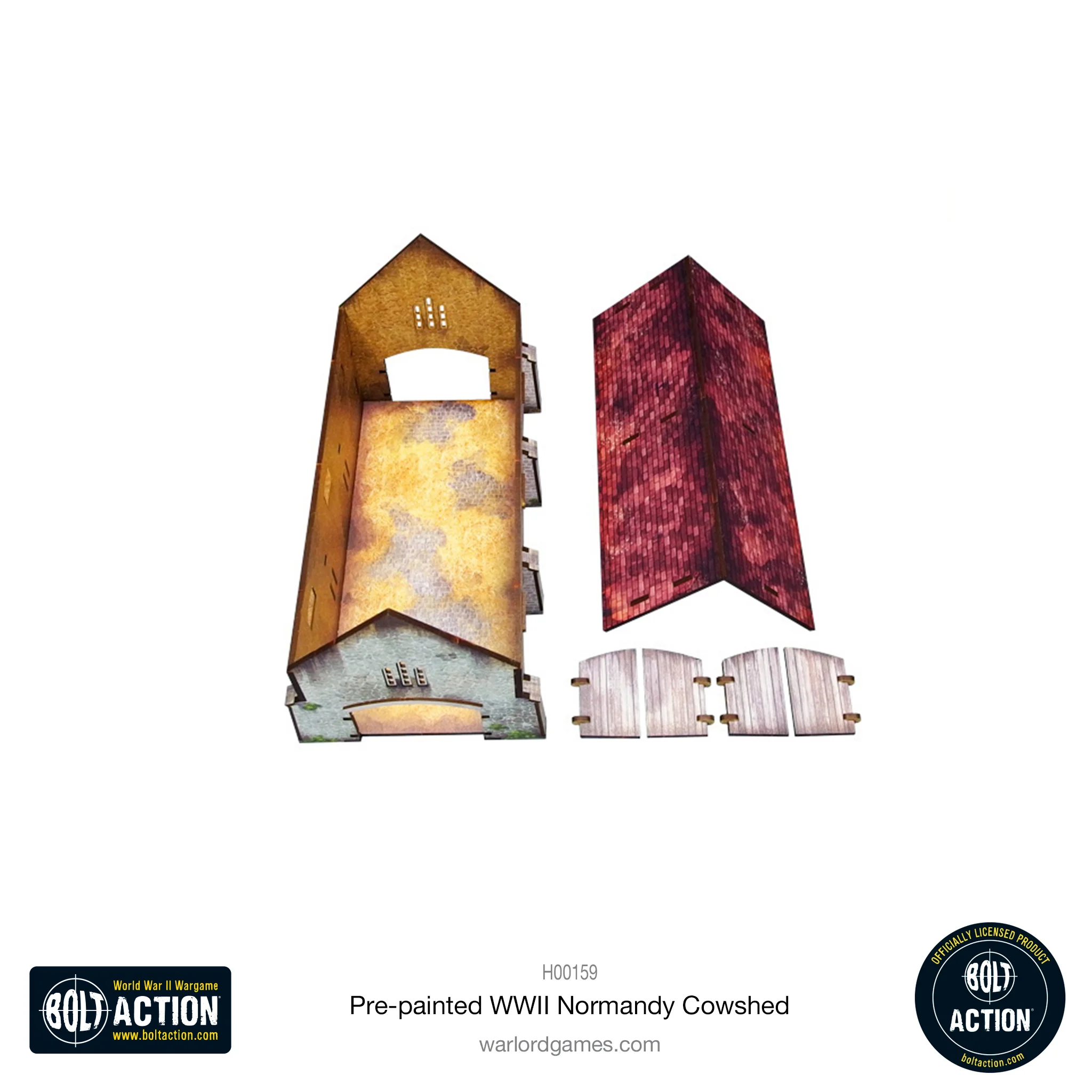 Bolt Action: Pre-painted WWII Normandy Cowshed-1711116073-dG2jK.webp