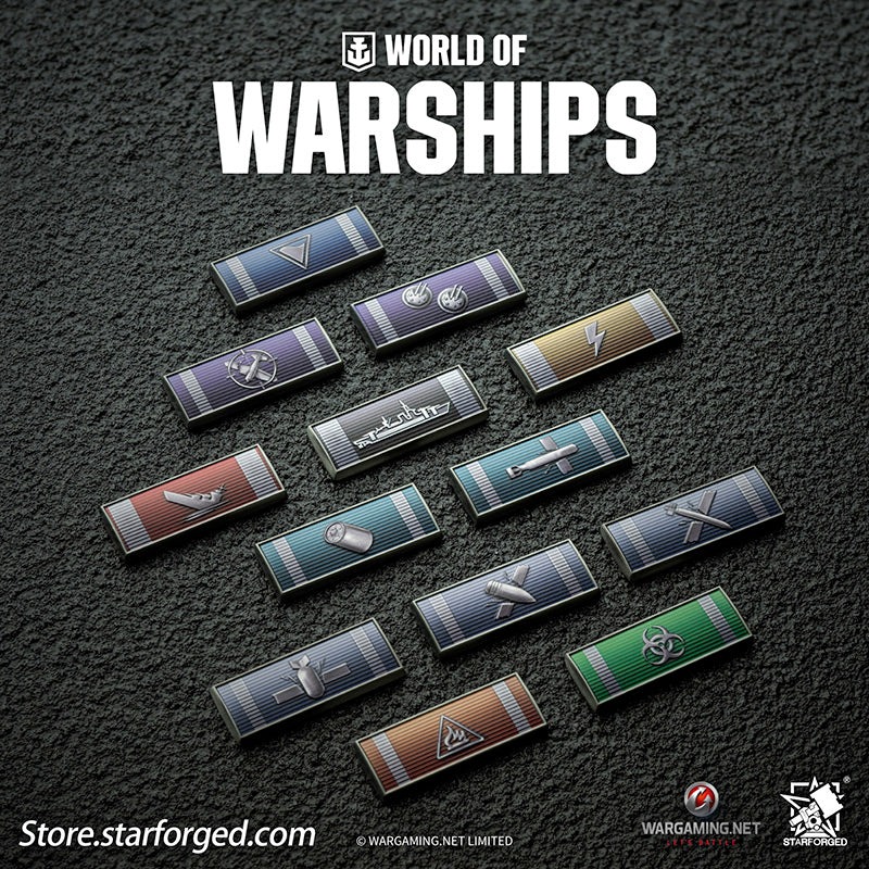 (STARFORGED) World of Warships Commendation Ribbon Game Damage Tokens Fridge Magnets & Pin Brooch -  Acid-1754141074-hPbAV.jpg